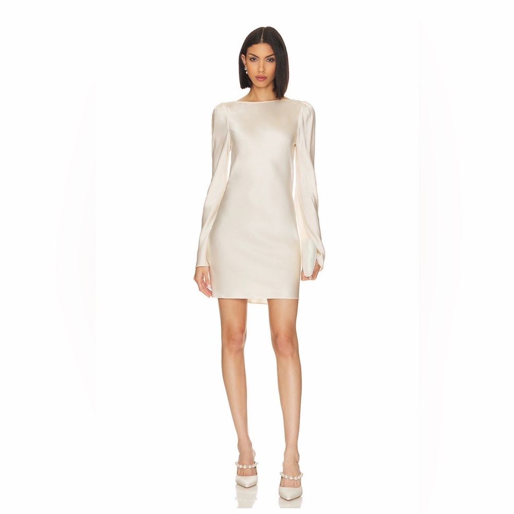 Stone Cold Fox Cream Satin Mini Dress